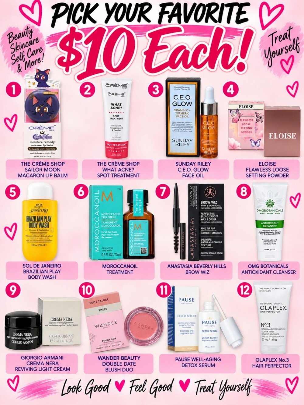 Pick Your Every Day Beauty Essentials $10 Each!